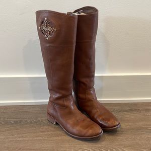 Tory Burch Kiernan Riding Boots - brown